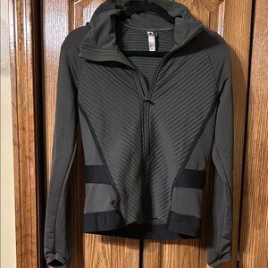 Adidas Women's Olive Green Athletic Zip Up